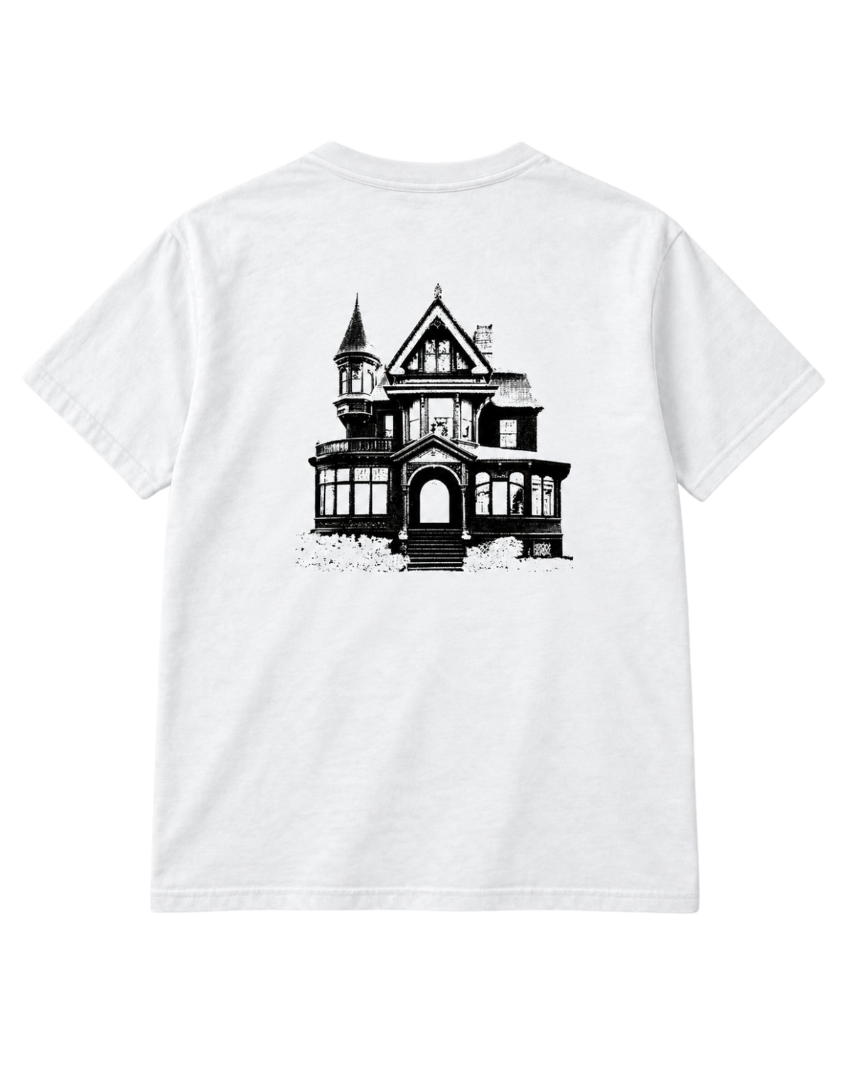 Haunted House Tee - White