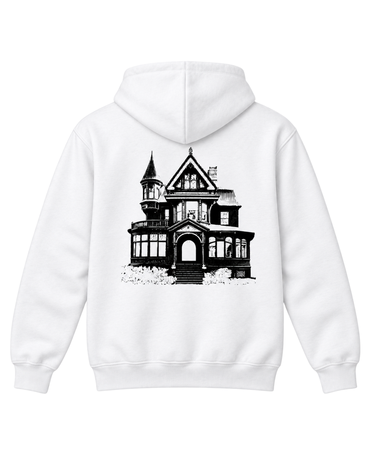 Haunted House Hoodie - White