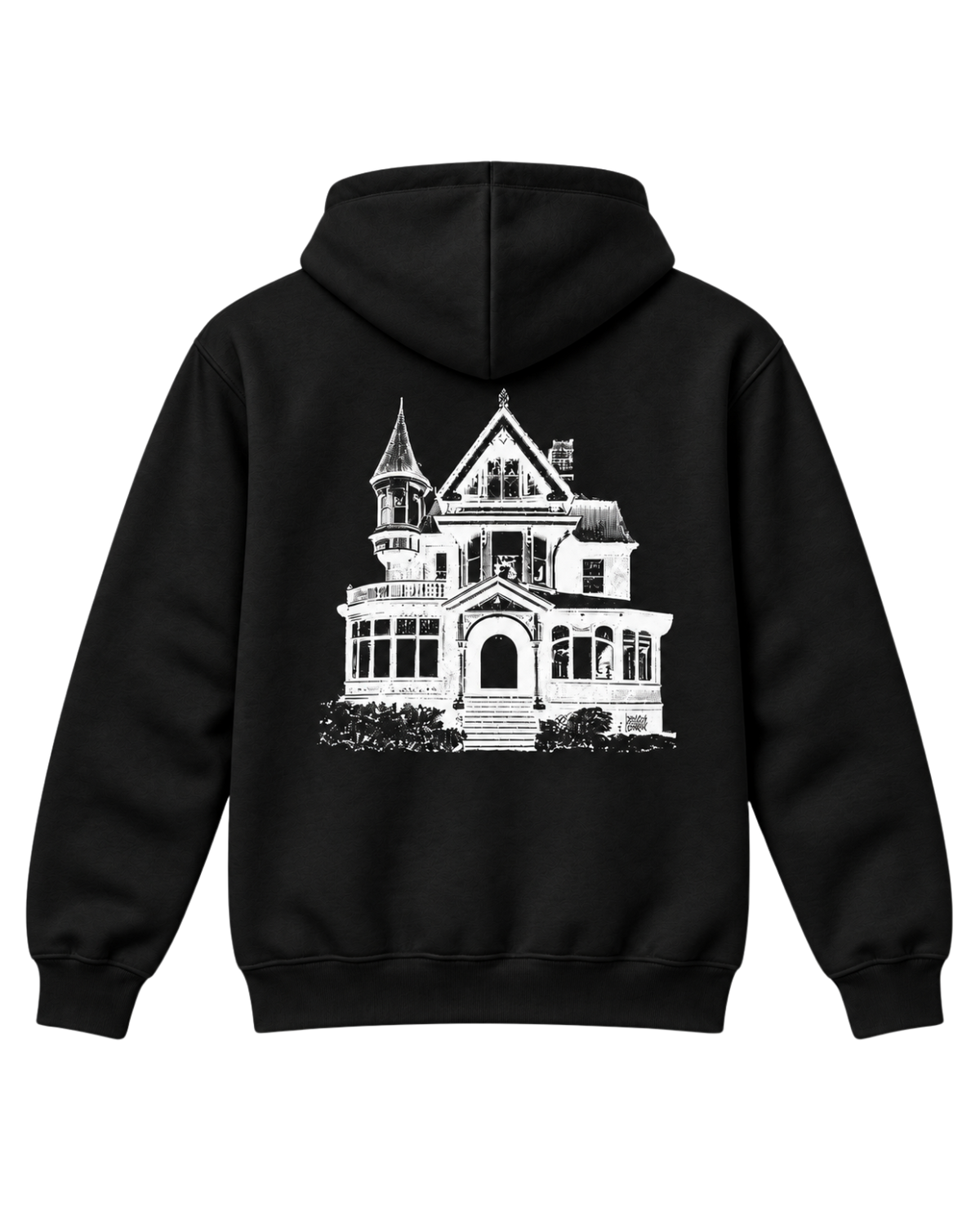 Haunted House Hoodie - Black
