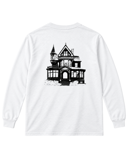 Haunted House Long Sleeve - White